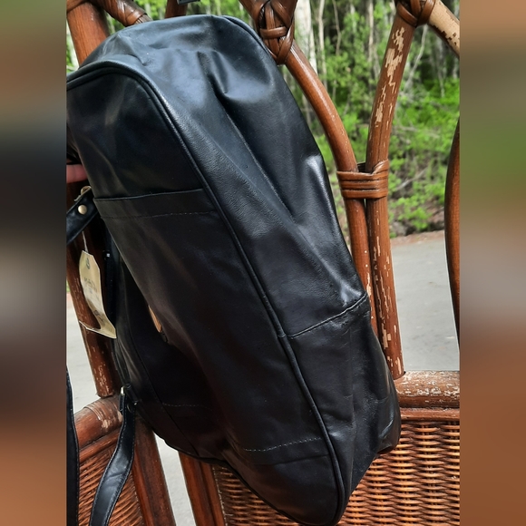 🆕️ Black Mitzi Vintage Leather Handbag Purse - Picture 7 of 14